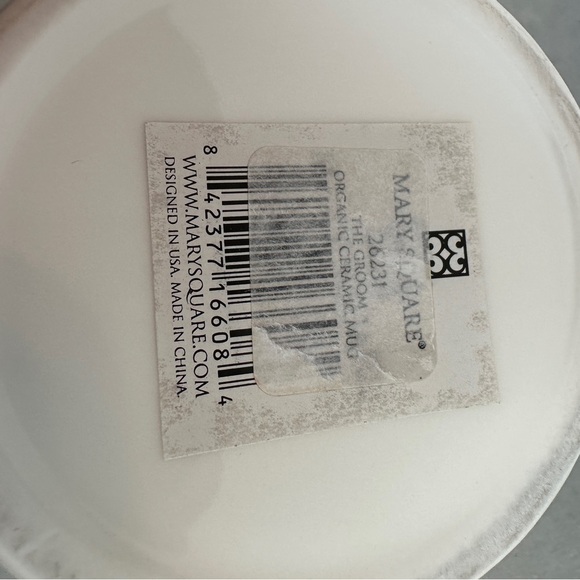 Mary Square "The Groom" 20 oz Organic Ceramic Coffee Mug New Wedding - Picture 4 of 6